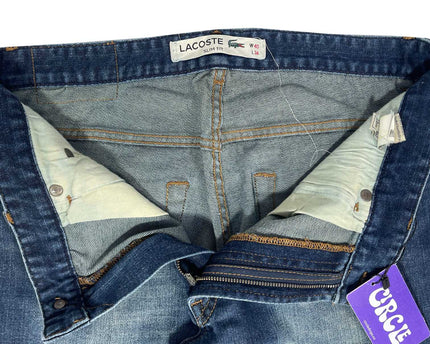 Lacoste Bedford Slim Fit Straight Leg Stretch Blue Jeans