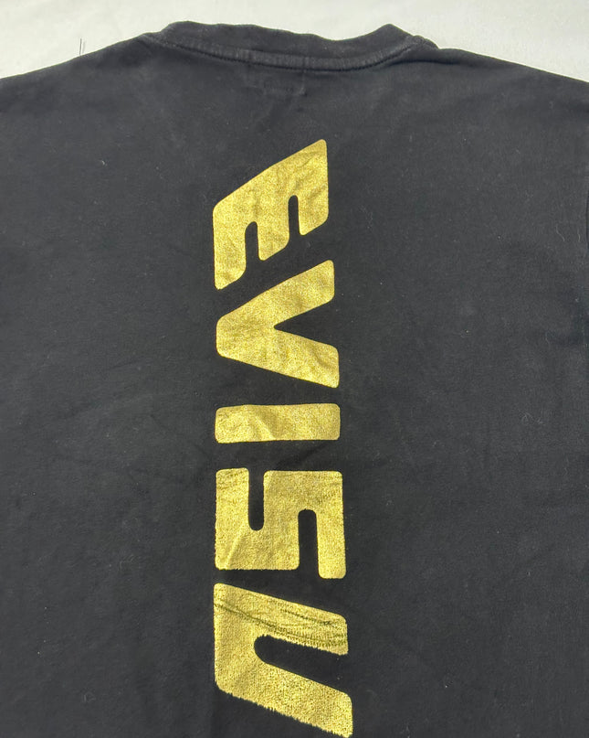 Evisu Black Heritage Seagull Graphic T-Shirt