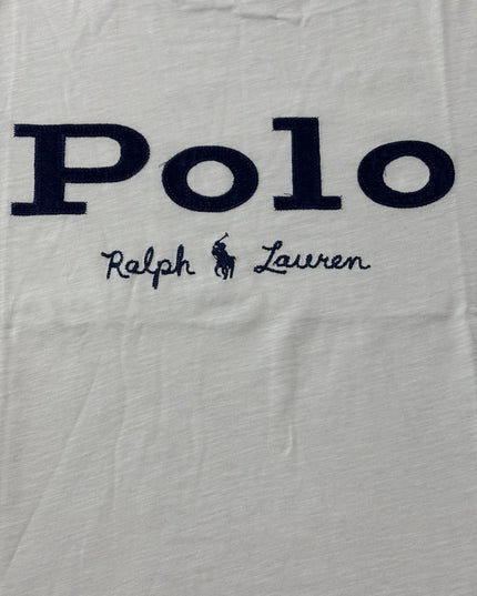 Ralph Lauren White Logo Casual Chic Graphic T-Shirt