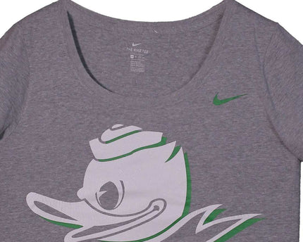 Nike Oregon Ducks Scoop Neck Heather Grey Graphic T-Shirt