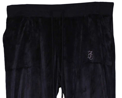 Juicy Couture Velour Sports Black Trouser