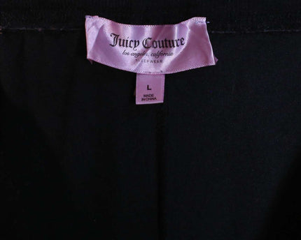 Juicy Couture Velour Sports Black Trouser