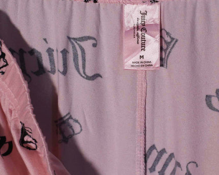 Juicy Couture JC Crown Logo Print Heather Pink Trouser