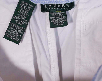 Ralph Lauren Cargo Pocket White Trouser