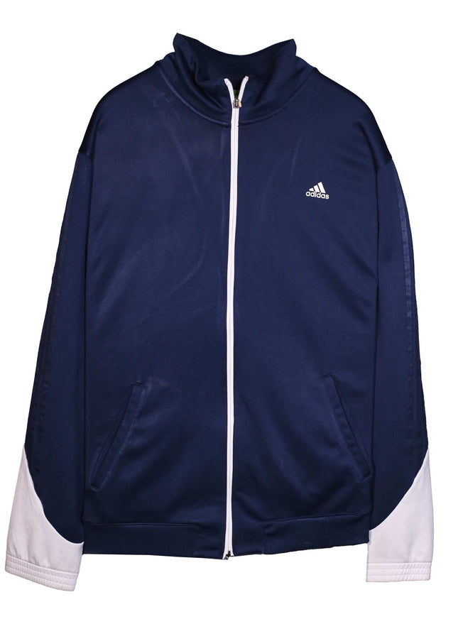 Adidas Climacool Navy & White Full-Zip Performance Track Jacket