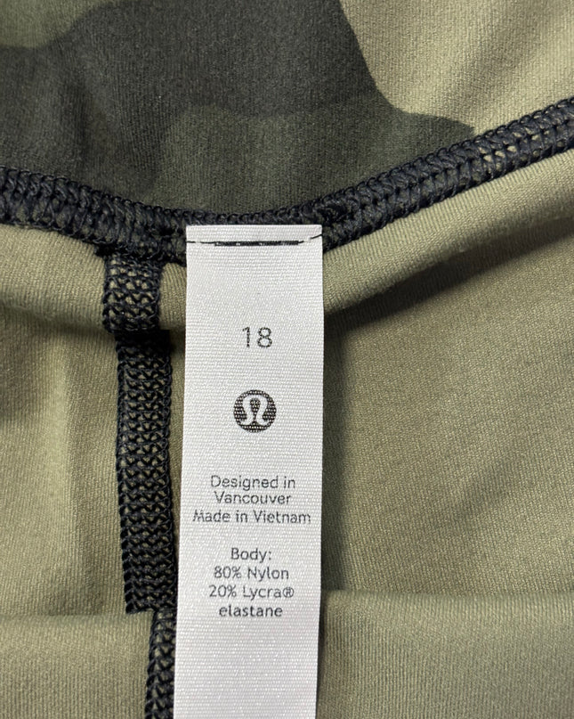 Lululemon High-Rise Camo Cropped Performance Leggings