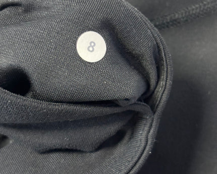 Lululemon Black Mid-Rise Cropped Yoga Leggings
