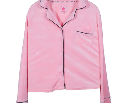 Juicy Couture Bomber Detachable Faux Fur Collar Pink Top