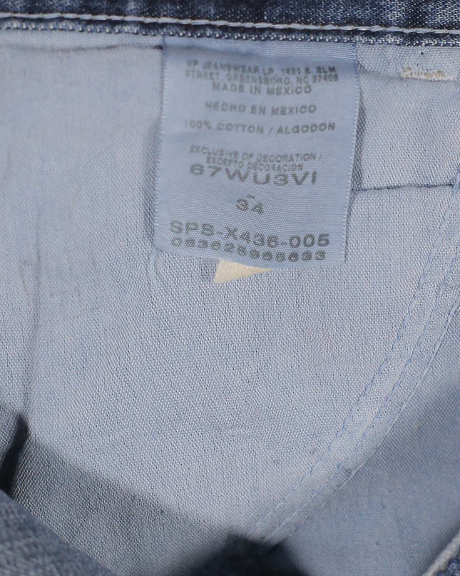 Wrangler Mens Carpenter Denim Blue Short