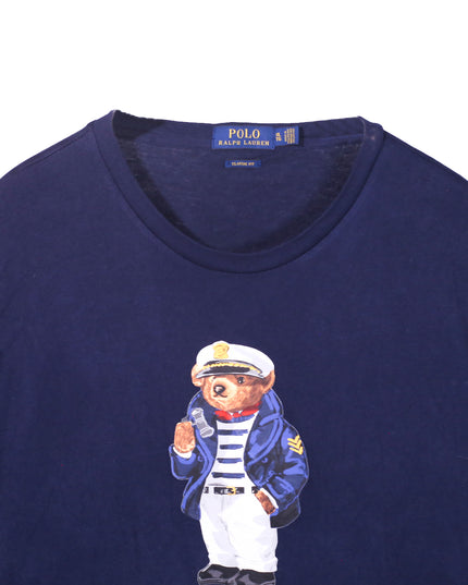 Ralph Lauren Bear Regular Fit in Navy Color T-Shirt - XL