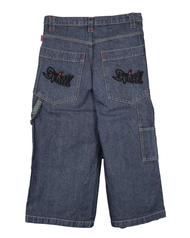 Sharky Embroidered Blue Jeans