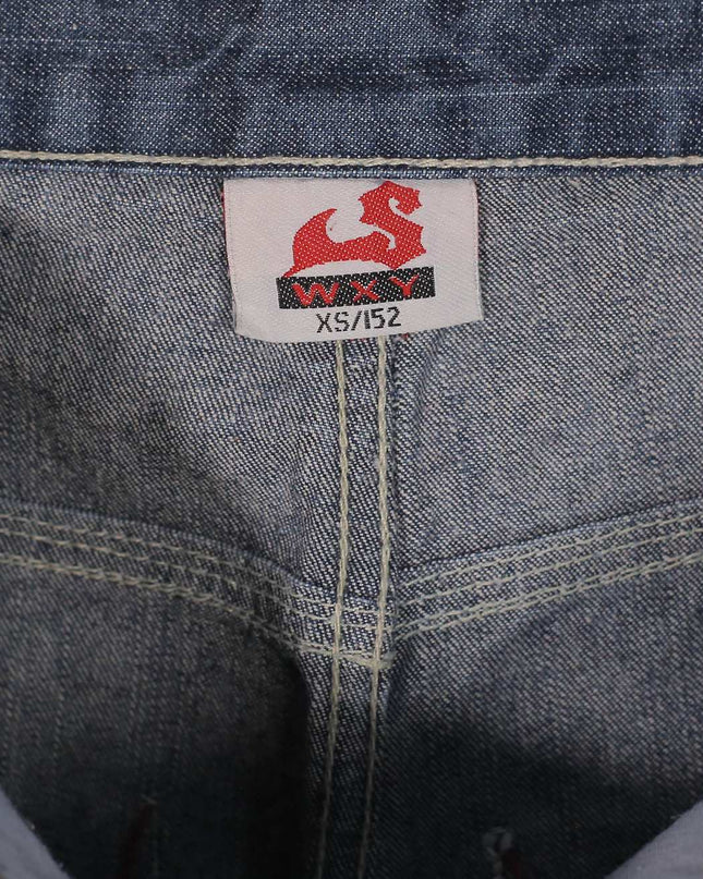 Sharky Embroidered Blue Jeans