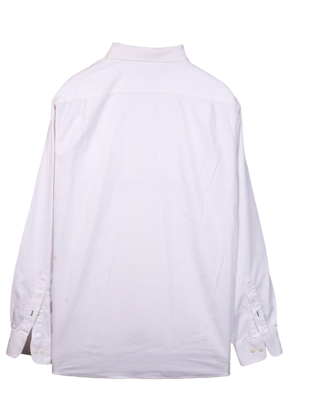 Tommy Hilfiger Slim Fit White Long Sleeve Dress Shirt - L