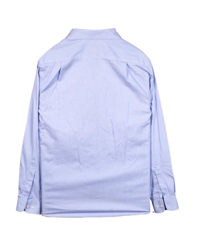 Tommy Hilfiger Slim Fit Non-Iron Light Blue Pinstripe Dress Shirt - M