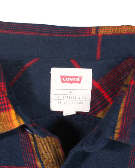 Levi's Fannel Button Up Pockets Utility Plaid Shirt - M