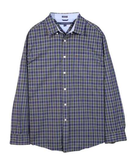 Tommy Hilfiger Classic Formal Plaid Button-Down Shirt - XL