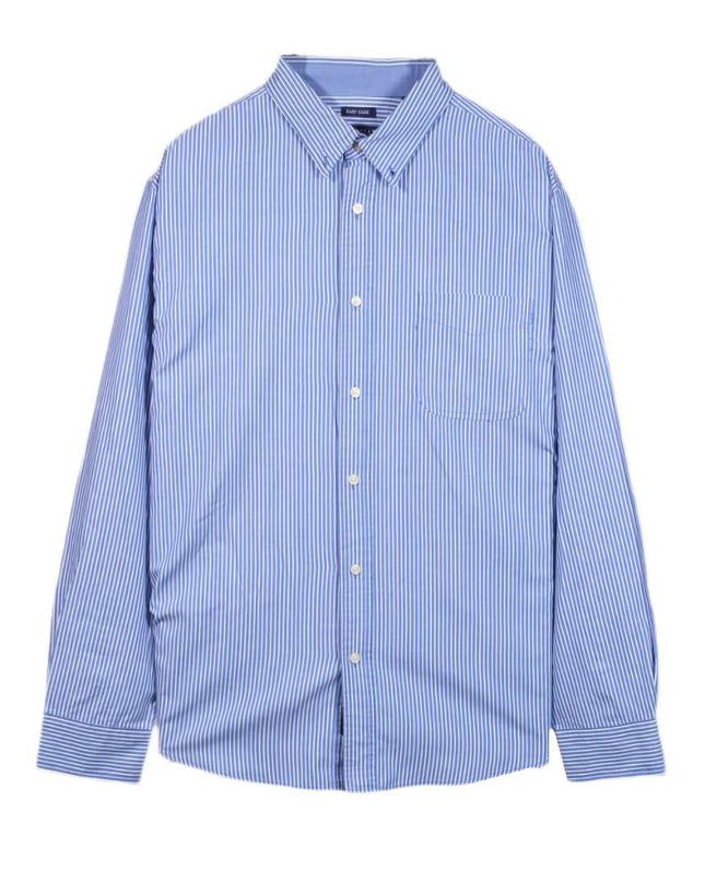 Chaps Blue Button Down Dress Shirt - XL
