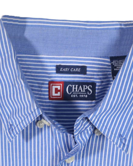 Chaps Blue Button Down Dress Shirt - XL