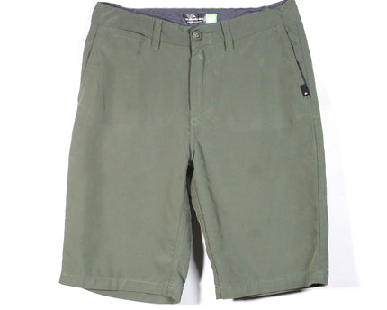 Quiksilver Green Flat Front Chino Short - XS | Waist: 19"