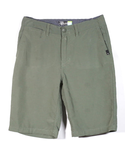Quiksilver Green Flat Front Chino Short - XS | Waist: 19"