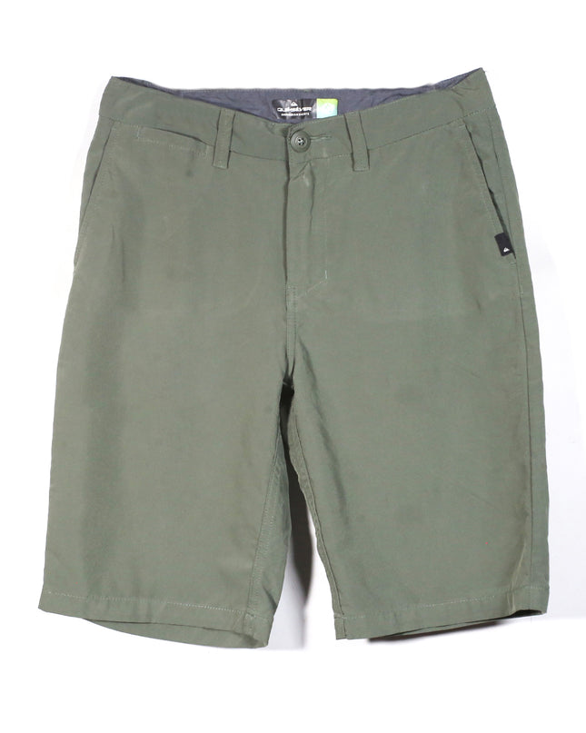 Quiksilver Green Flat Front Chino Short - XS | Waist: 19"