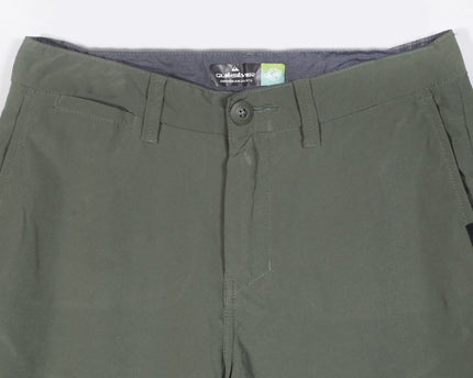 Quiksilver Green Flat Front Chino Short - XS | Waist: 19"