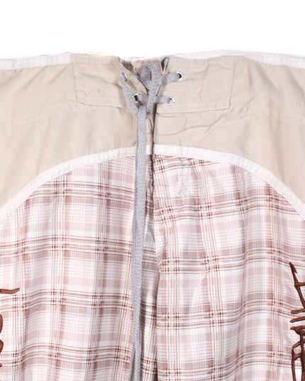 Billabong Check Linen Short - L | Waist: 34"