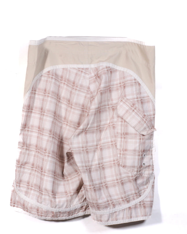 Billabong Check Linen Short - L | Waist: 34"