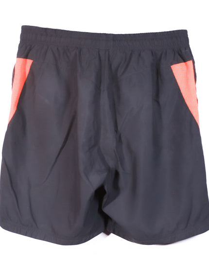 Nike Black with Orange Side Panels Running Shorts - M | Waist: 30"