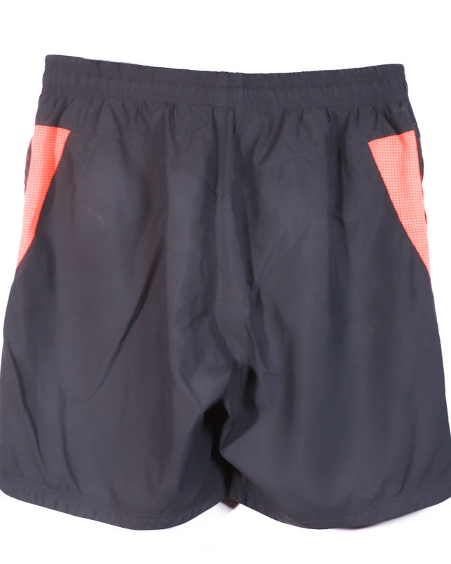 Nike Black with Orange Side Panels Running Shorts - M | Waist: 30"