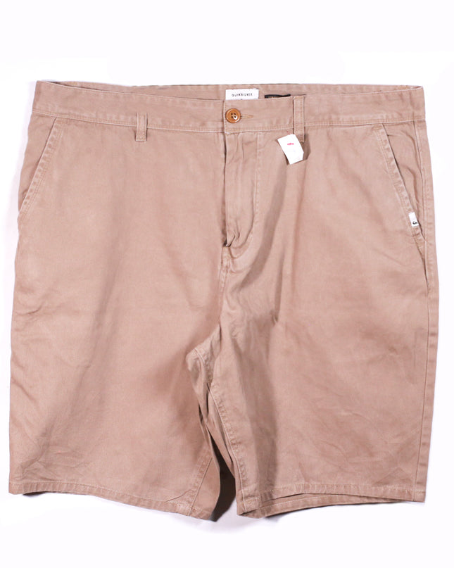 Quiksilver Straight Fit Khaki Casual Shorts - XL | Waist: 40"