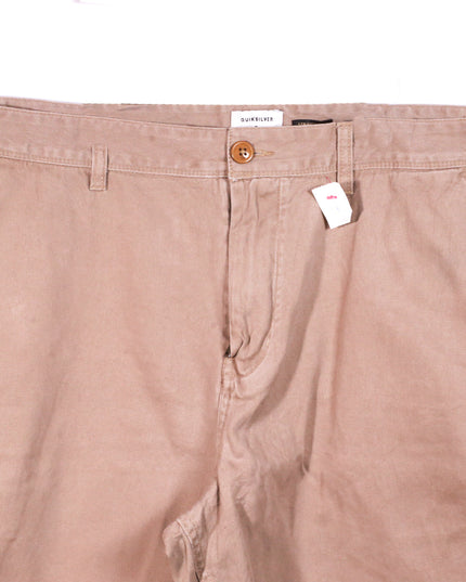 Quiksilver Straight Fit Khaki Casual Shorts - XL | Waist: 40"