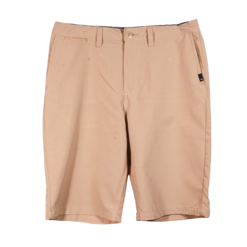 Quiksilver Amphibian Khaki 4-Way Stretch Hybrid Shorts  - M | Waist: 30"