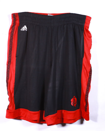 Adidas Black & Red Basketball Performance Shorts - XL | Waist: 34"