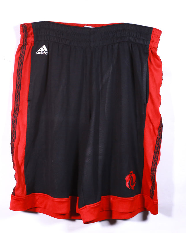 Adidas Black & Red Basketball Performance Shorts - XL | Waist: 34"