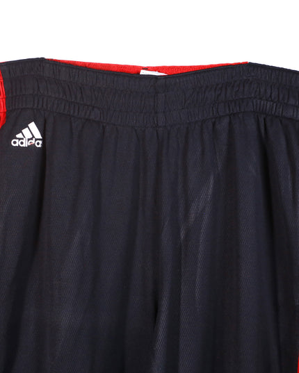 Adidas Black & Red Basketball Performance Shorts - XL | Waist: 34"