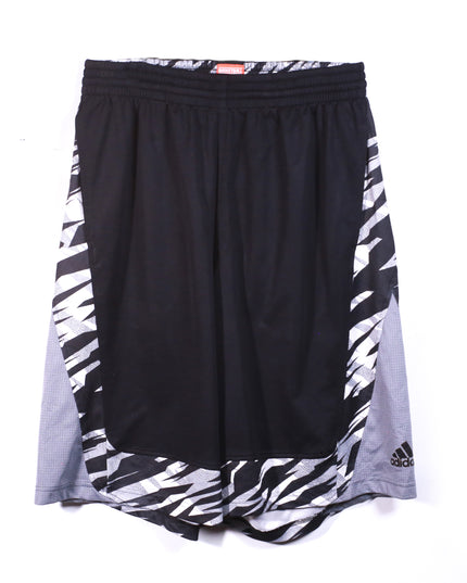 Adidas ClimaLite Black with Graphic Trim Basketball Shorts - M | Waist: 30"