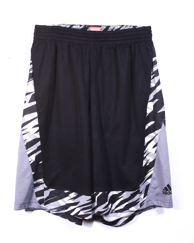 Adidas ClimaLite Black with Graphic Trim Basketball Shorts - M | Waist: 30"