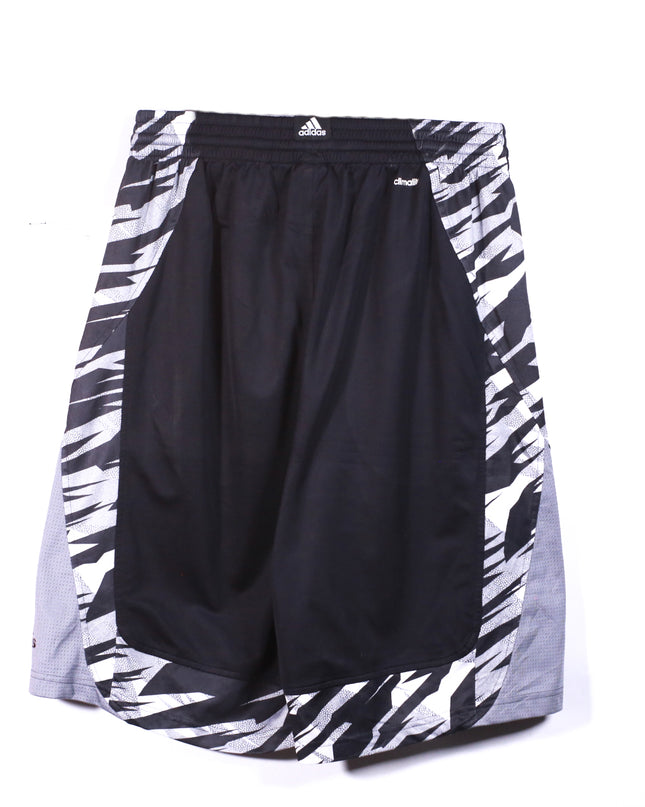 Adidas ClimaLite Black with Graphic Trim Basketball Shorts - M | Waist: 30"