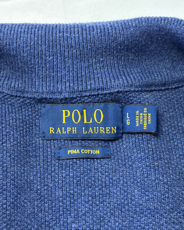 Ralph Lauren Pima Cotton Quarter-Zip Sweater