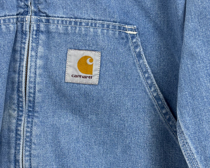 Carhartt WIP Blue Denim Hooded Active Jacket