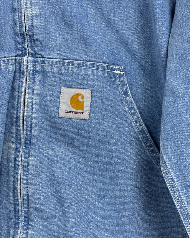 Carhartt WIP Blue Denim Hooded Active Jacket