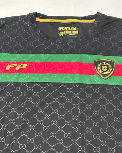 Força Portugal Black Performance Training Jersey