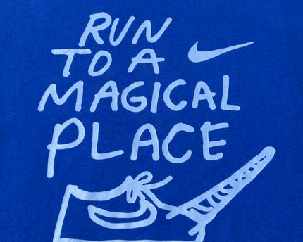 Nike Blue Artist In Residence Graphic Running T-Shirt | With Tag