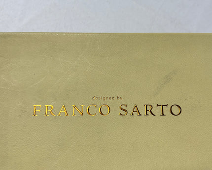 Franco Sarto Burgundy Suede Bow Accent Kitten Heels | With Box