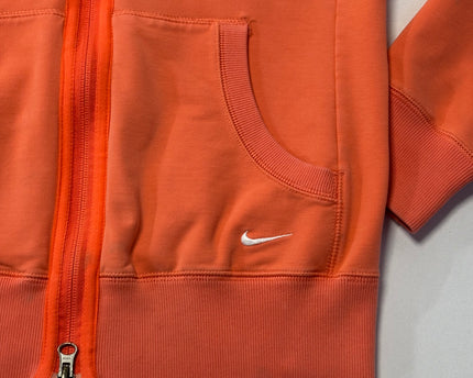 Nike Orange Full-Zip Sportswear Hoodie
