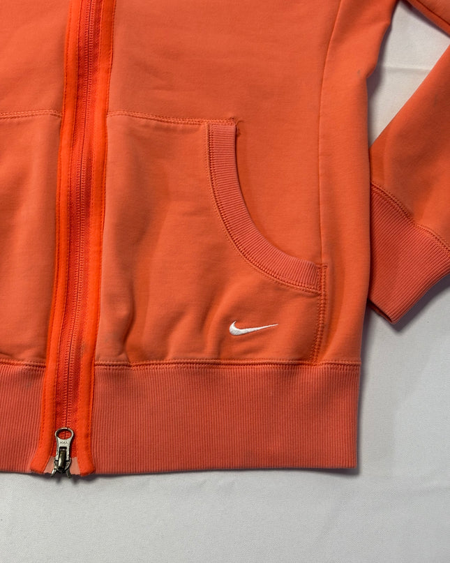 Nike Orange Full-Zip Sportswear Hoodie