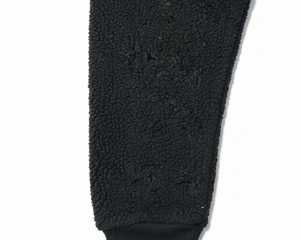 Juicy Couture Embroidered Black Oversized Cozy Teddy Sweatshirt