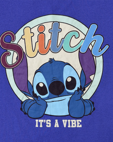 Disney Lilo & Stitch 'It's a Vibe' Purple Cotton-Blend T-Shirt