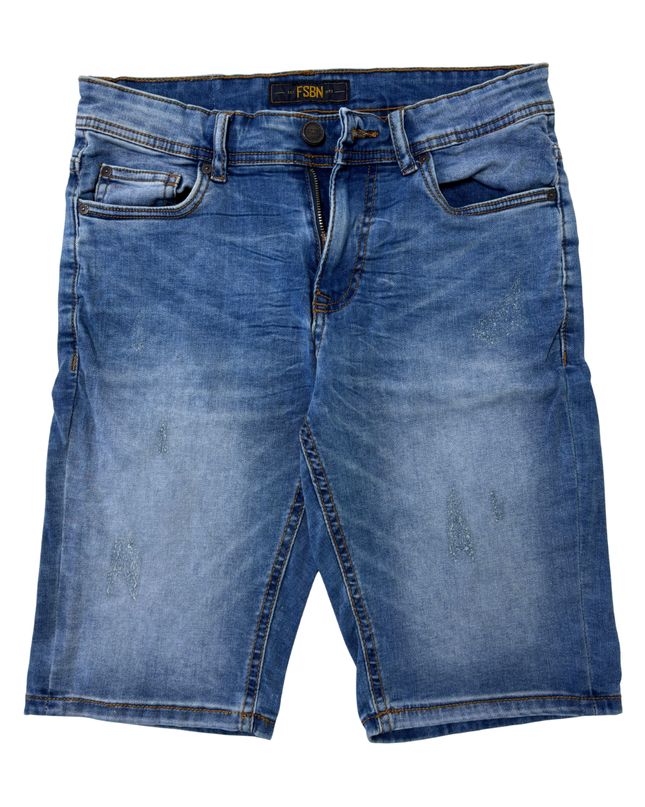 FSBN Blue Wash Slim Fit Denim Jeans Shorts